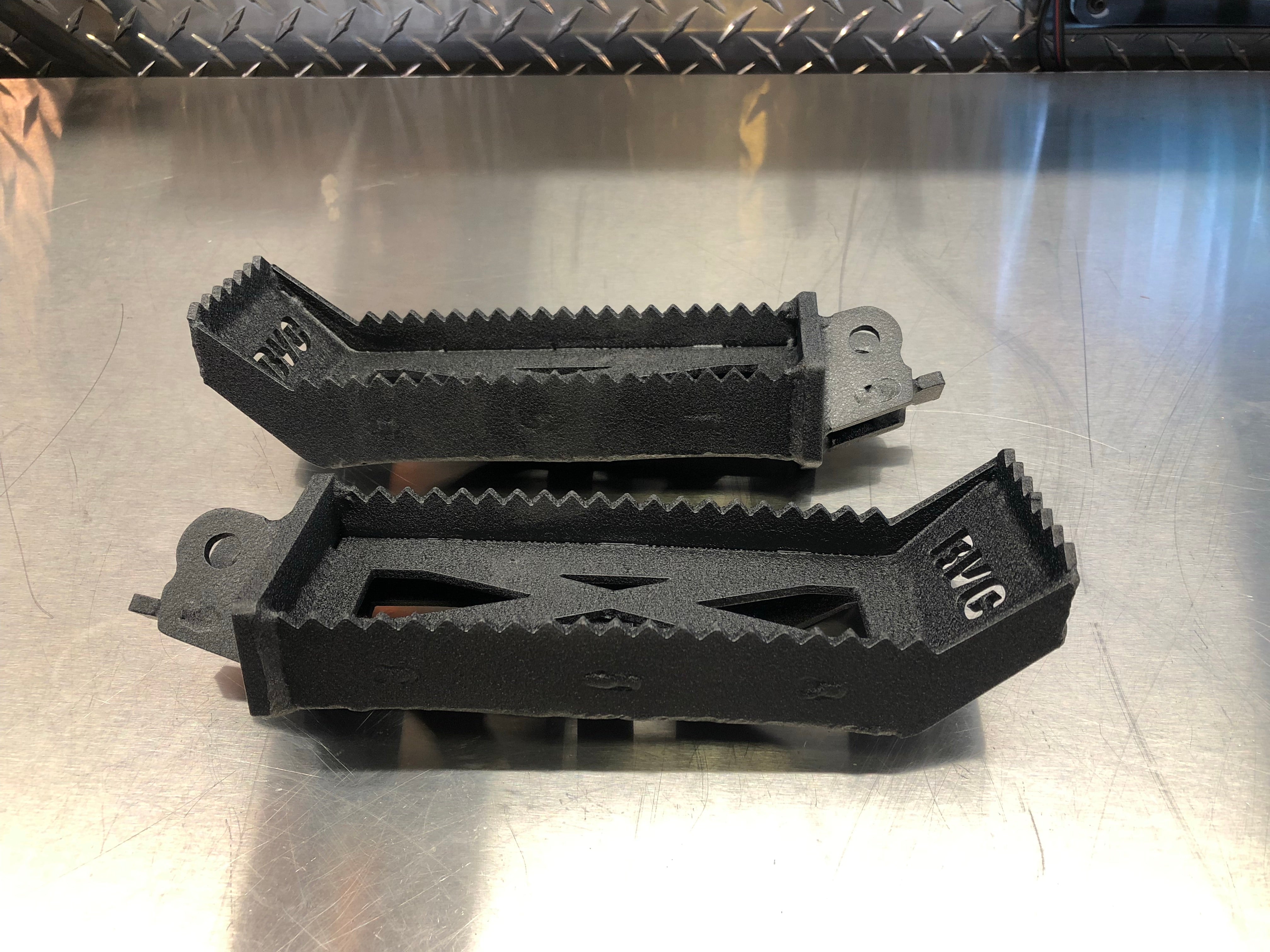 Custom foot pegs – BVC TRIKES