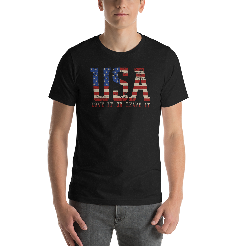 USA Love It or Leave it Short-Sleeve Unisex T-Shirt